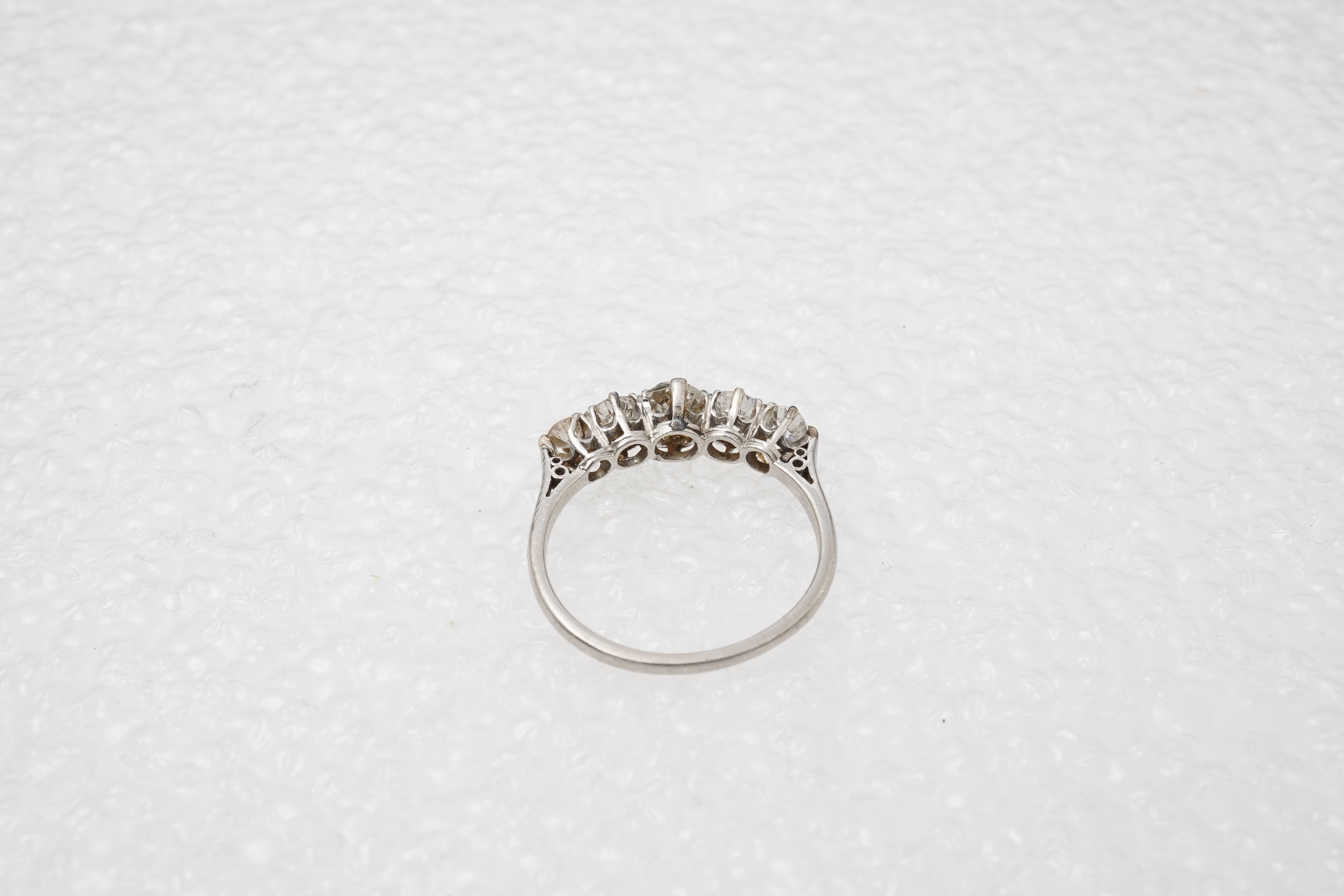 A diamond five-stone ring, early 20th century